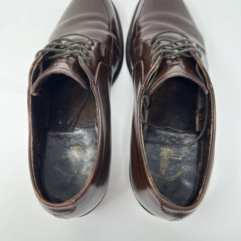 Vintage O'Sullivan Executive Imperials Mens Leather Oxford‎ Size 6.5D Brown USA